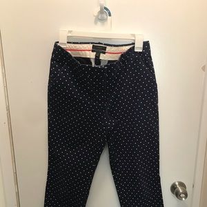 J Crew Cafe Capri Macy Blue Size 6 Dress Pant